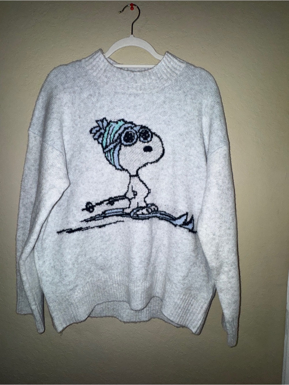 Snoopy Ski American Eagle Crewneck Sweater SMALL